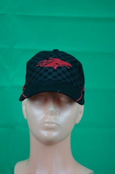 Boss Hoss Basecap checkered flag red Horse